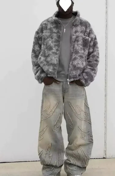 NEXT STREET MudFade Ripped Jeans