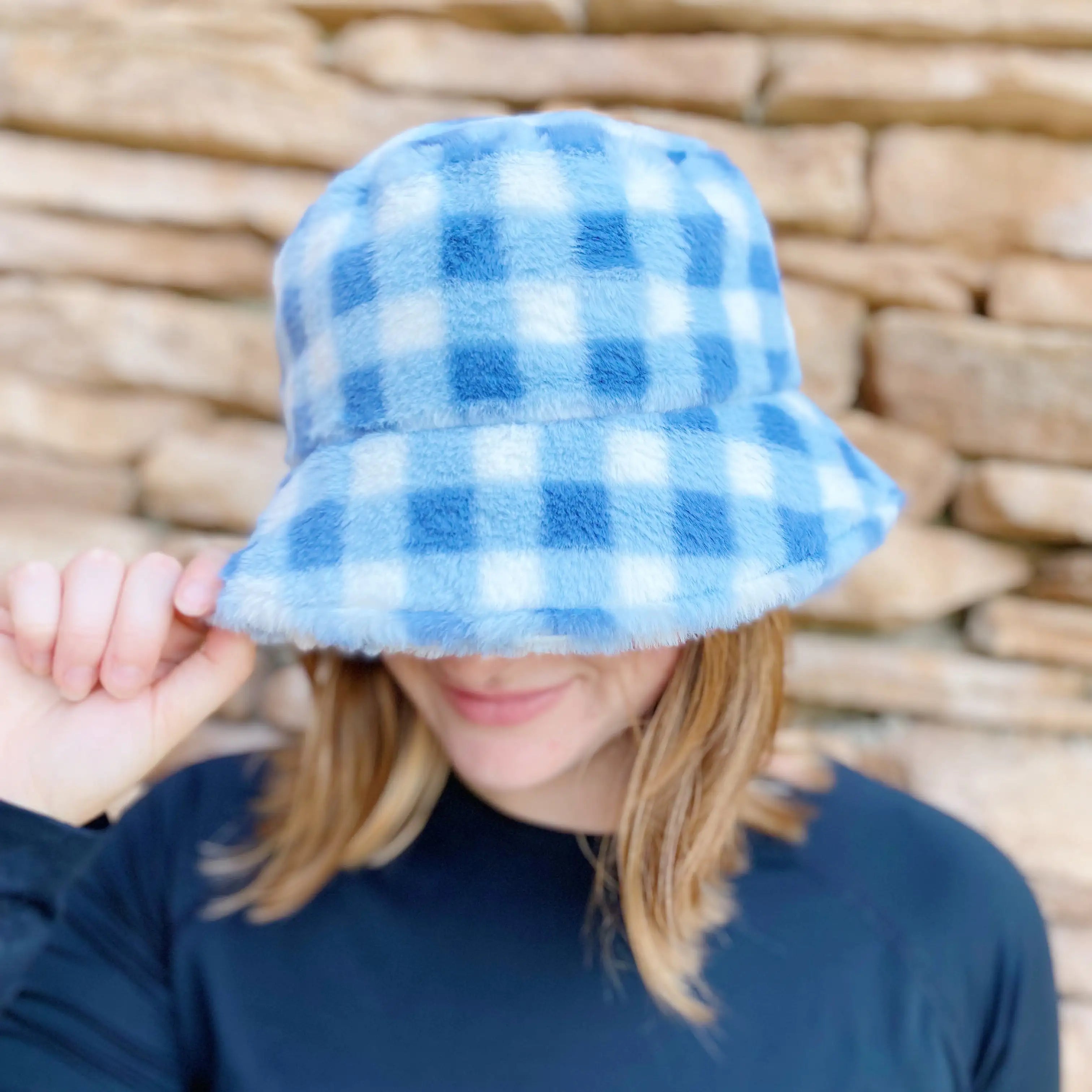 NEXT STREET Grid Furry Hat