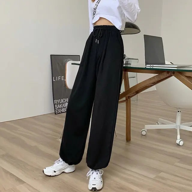 NEXT STREET Milk Silk High-Waist Jogging Pant