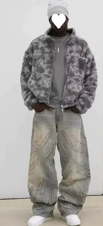 NEXT STREET MudFade Ripped Jeans