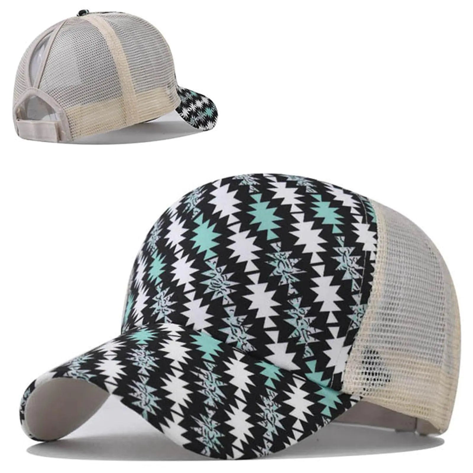 NEXT STREET Diamond Mesh Ponytail Cap