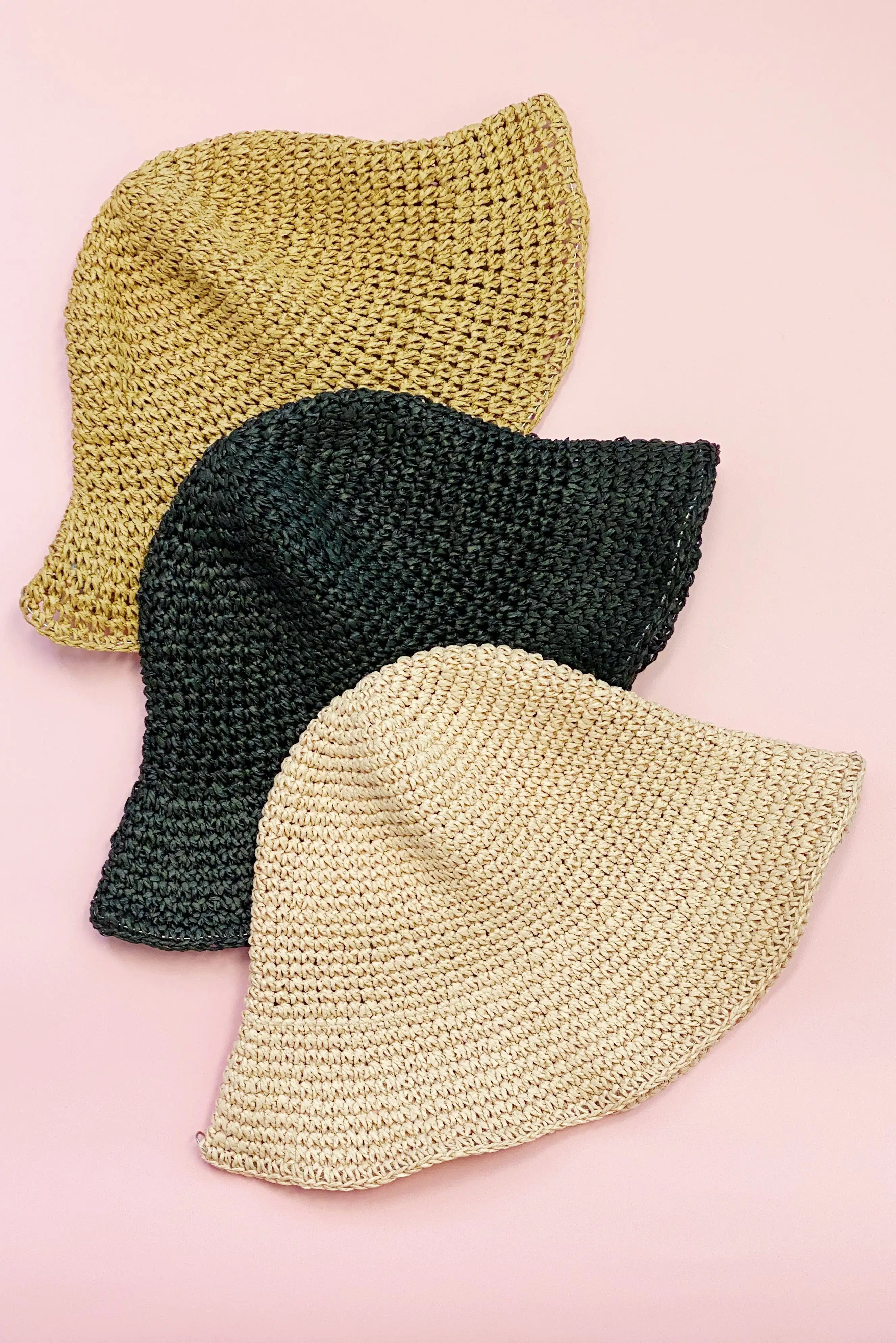 NEXT STREET Collapsible Straw Bucket Hat