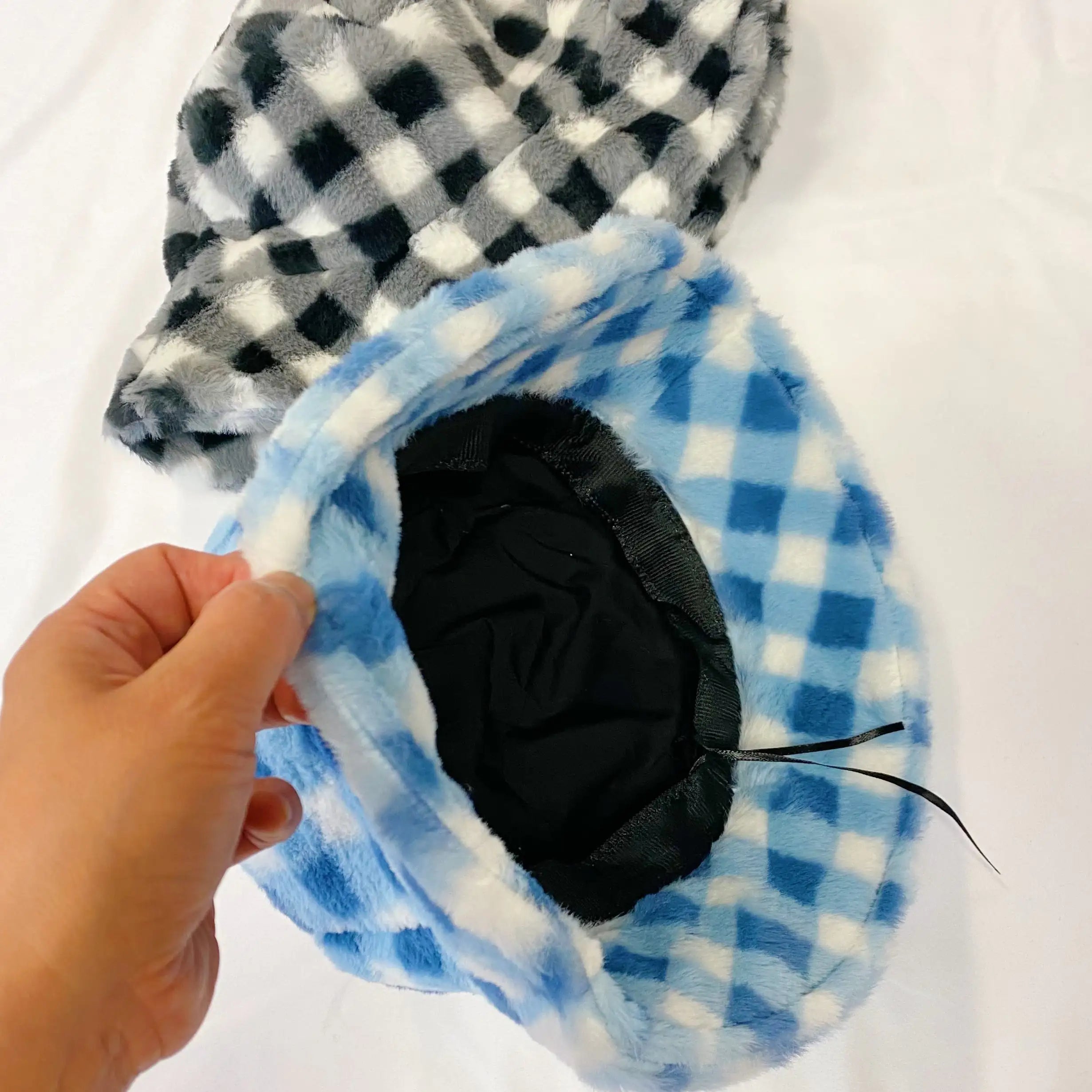 NEXT STREET Grid Furry Hat