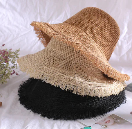 NEXT STREET Fringe Collapse Straw Hat