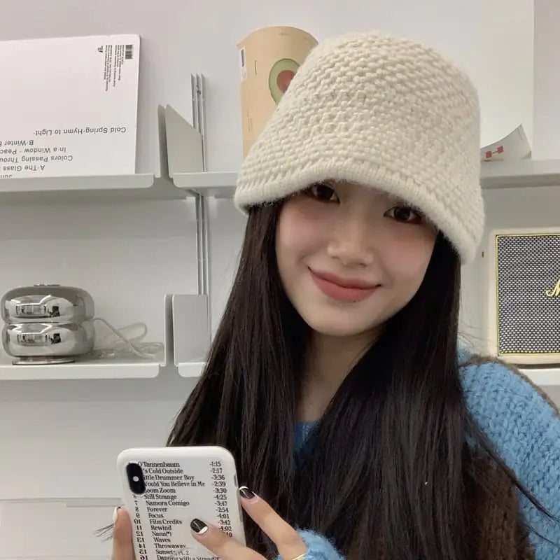 NEXT STREET Dome Knit Wool Bucket Hat