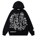 NEXT STREET Y2K Grunge Graphic Hoodie
