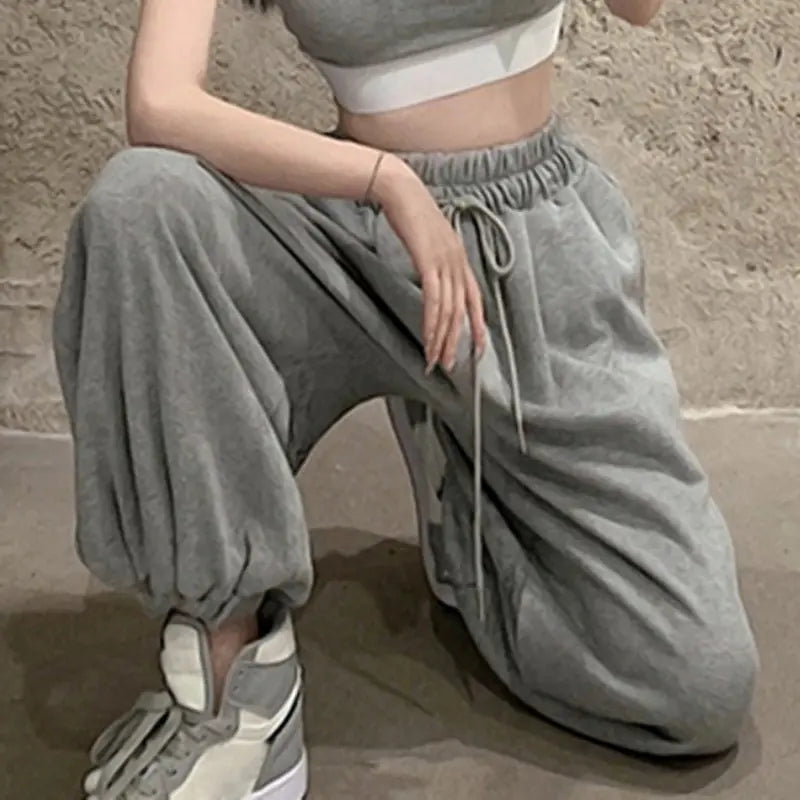 NEXT STREET Milk Silk High-Waist Jogging Pant